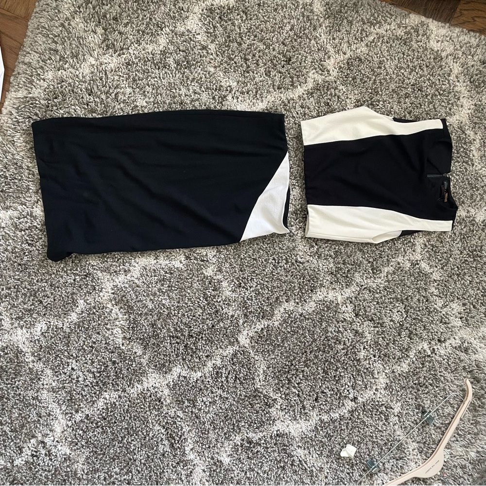 Alice + Olivia Black and White Two-Piece Set